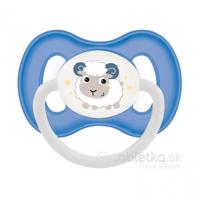 Canpol Babies Silikónový cumlík Bunny & Company modrý, symetrický 18m+
