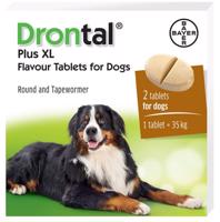 Drontal Plus XL Flavour 35 kg 2 tbl