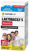 NATUREVIA LAKTOBACILY 5 Imunita cps s vitamínom C (10% zdarma) 1x66 ks