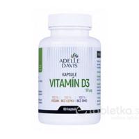 ADELLE DAVIS Vitamín D3, 60 kapsúl