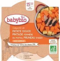 BabyBIO Batáty s mäsom z perličky a slivkami príkrm - menu (od ukonč. 15. mesiaca) 1x260 g