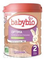 BabyBIO OPTIMA 2 následné dojčenské bio mlieko (od ukonč. 6. do 12. mesiacov) 1x800 g