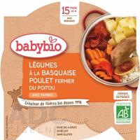 BabyBIO Zelenina s baskickým kuraťom a ryžou príkrm - menu (od ukonč. 15. mesiaca) 1x260 g