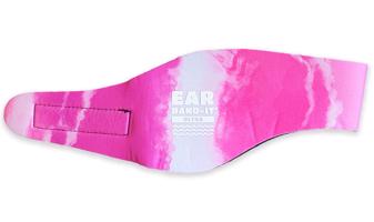 Ear Band-It® Ultra batikovaná Ružová Veľkosť čelenky: Malá Čelenka na plávanie