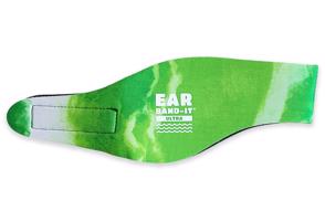 Ear Band-It® Ultra batikovaná Zelená Veľkosť čelenky: Malá Čelenka na plávanie