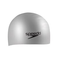 Speedo Plain flat - silikónová plavecká čiapka Farba: Sivá