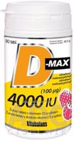 Vitabalans D-max 4000 IU (100 µg) žuvacie tablety 1x90 ks